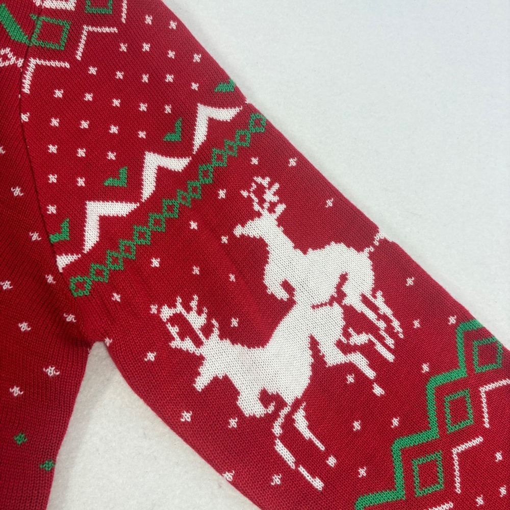 Tipsy Elves Sweater Men XXL Red Reindeer Humping Fair Isle Christmas Crude Funny - Picture 5 of 11